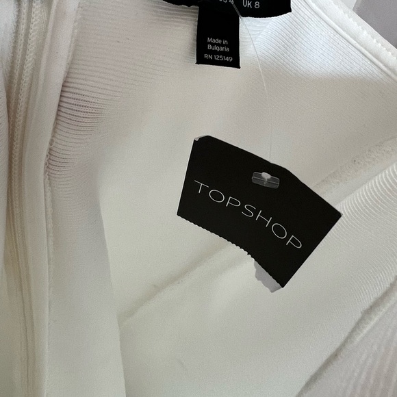 topshop white bodycon minidress - Picture 3 of 4